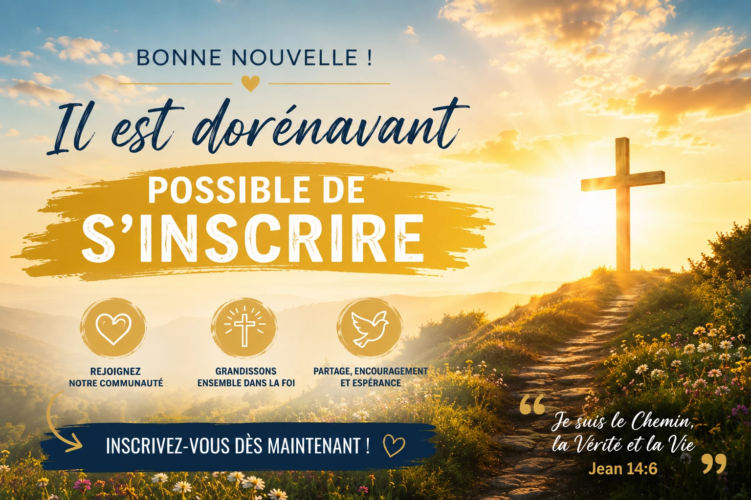 Photo de Ouverture des inscriptions